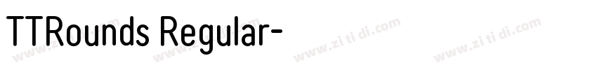 TTRounds Regular字体转换